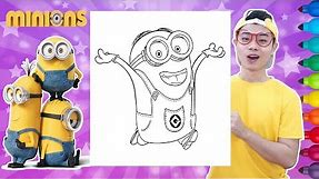 Coloring Dave Minions Coloring Page | Easy DIY Tutorial For Kids | World of Colors