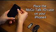 MoGo Talk XD Bluetooth Headset and Protective Case for iPhone 4 (Black) (Fits AT&T iPhone)