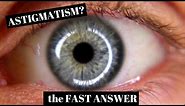 Astigmatism Explained in One Minute