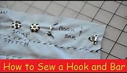 Secrets to Better Cosplay, How to Sew a Hook and Bar Sewing Sampler