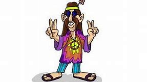 How to draw a Hippie