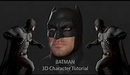 Batman 3D Character Tutorial 018 Low Poly