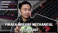 Mechanical Keyboard Shopee | V2S KM300 Mechanical Keyboard Unboxing + Quick Testing and Review