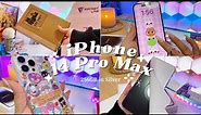 iPhone 14 Pro Max Aesthetic Unboxing Silver ft Sanrio & Sonix Cases (256GB)