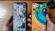 Huawei Mate 30 Pro vs iPhone 11 Pro Max | Video test Display, Speed Test, Camera Comparison