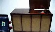 VINTAGE Mid Century Modern Admiral High Fidelity Record Player AM FM Console Bluetooth Stereo