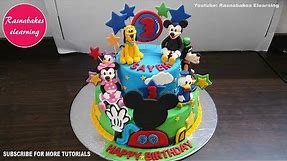 mickey mouse clubhouse birthday cake design ideas decorating tutorial classes courses video at home