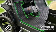 UPGRADE YOUR CART with Xtreme Mats Full Coverage Golf Cart Floor Mats - ICON, EZGO, Club Car, Yamaha
