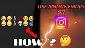 Android me iPhone ke Emojis Kaise use kare - Instagram | How to use iPhone iOS emojis in Android