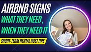Giving Your Airbnb/Short-Term Rental Guests the Info They Need When They Need It- Signs!