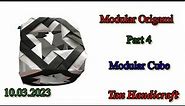 Tutorial ke 1220 - Modular origami part 4 - modular cube
