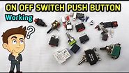 How to use on off switch || 2 pin 2 pin 4 pin 6 pin switch | push button Switch | Electronics verma