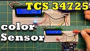 Sensor color TCS34725 | TCS34725 Arduino | TCS34725 RGB Color Sensor Arduino