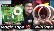 Scotch Invisible Magic Tape Vs SelloTape - Which is Best for Students? | MEGA COMPARISON| 🔥🔥