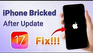How To Fix iPhone 14 Bricked After iOS 17 Update - No Data Loss!!