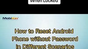 How can I factory reset my Android phone without unlocking it?#factoryreset #android #howto
