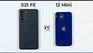 Samsung S21 FE 5G vs iPhone 12 Mini Speed Test & Camera Comparison