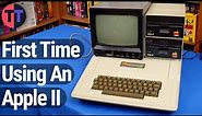 Learning to use an Apple II Plus for the First Time