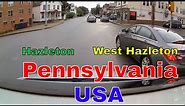 Driving Downtown - Hazleton to West Hazelton - Pennsylvania - USA