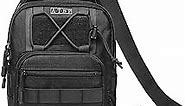 ATBP Small Tactical Sling Backpack Bag Pack for Men Military Shoulder Bag Molle Crossbody Bag for Hiking 6 Liters