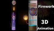 HOW THE AERIAL SHELL FIREWORKS WORK? || PROFESSIONAL FIREWORKS | 3D ANIMATION || LEARN FROM THE BASE