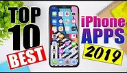 Top 10 BEST iPhone Apps - MUST HAVE - 2019 !