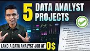 5 Projects for a Data Analyst Job | All Materials Included