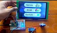 Using DWIN 7-inch TFT LCD Display with Arduino to Control Relay, Servo & RGB LED