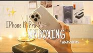 Unboxing iPhone 12 Pro Max Gold 256 GB + Accessories✨ | Aesthetic🤍 | Relaxing | asmr |