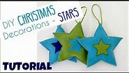 DIY Christmas Decorations - Felt Stars Free Pattern