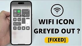 iOS 17/16 - Fix WiFi Icon Grayed Out on iPhone!