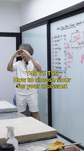 One thing that I like to experiment, it’s the ratio of flour. And it always surprise me with different texture and outcome. The contain of protein ratio in the flour play a big role when come to your croissant size and mouth feel, hence always play around and find your preferred size and finishing. And that is the fun part of croissant baking I guess 😉 | Oldman Teh