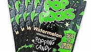 UpTop Treats Watermelon POP ROCKS Candy | Includes 4 Individual Packs of Watermelon Flavored Mini Rock Popping Candies