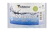 Arrow H2O On The Go Water Bottle, 2.2 Liter - Large Clear Plastic Water Bottle with Push Cap - Made in the USA, BPA Free - Built-In Convenient Handle, Leakproof - Ideal for the Gym and Sports Practice