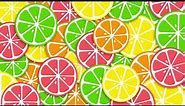 🍋 Citrus Fruit Bright Summer Fun Colors VJ Loop Video Background for Edits
