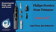 Philips Norelco Nose Trimmer 3000, For Nose, Ears and Eyebrows, Black, NT3600/42