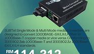 SUBTel - Gigabit Fiber Optic Media Converter