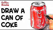 How to draw a can of Coke