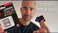 Best Memory Cards For Shooting 4K Video