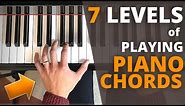 7 Levels of Playing Piano Chords (for Left Hand)