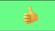 Thumbs Up Like Animation Green Matte | Thumbs Up Green Screen | Chroma Key | Sky Fx
