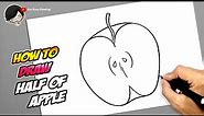 How to draw Half of Apple
