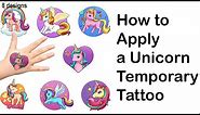 How to use Temporary Tattoo stickers for Kids Body Art for Kids Party Favors Review