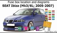 Fuse box location and diagrams: SEAT Ibiza (Mk3/6L; 2005-2007)