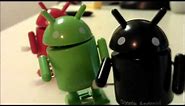 Walking Google Android Robot Windup Toys In Action