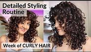 Detailed Styling Routine for 2c-3a Curly Hair + a week of CURLY HAIR ft. TRUE FROG new launches