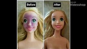How to remove ink, sharpie (permanent marker) pen or stains, AG, Barbie, dolls or toys, IT WORKS!