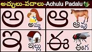 Learn Telugu Varnamala | Learn Telugu Alphabets for kids | Telugu Aksharamala | Telugu Aksharalu