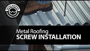 Screwing Metal Roofing. Correct & Incorrect Way Of Fastening A Metal Roof + Pre-Drill + Screw Guns