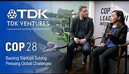 COP28 Interview with TDK Ventures: Backing Startups Solving Pressing Global Challenges